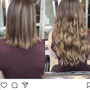 Cashmere clip in hair extensions